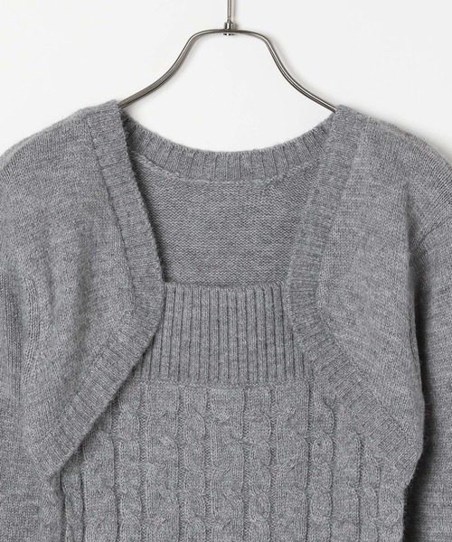 「Heather」 ニットワンピース FREE ミント レディース_画像3