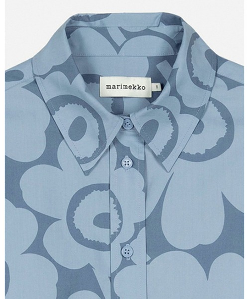 marimekko マリメッコ　シャツワンピース　ウニッコ　ライトブルー　人気色 marimekko（マリメッコ） ワンピース Kuvitelma Unikko / shirt dress