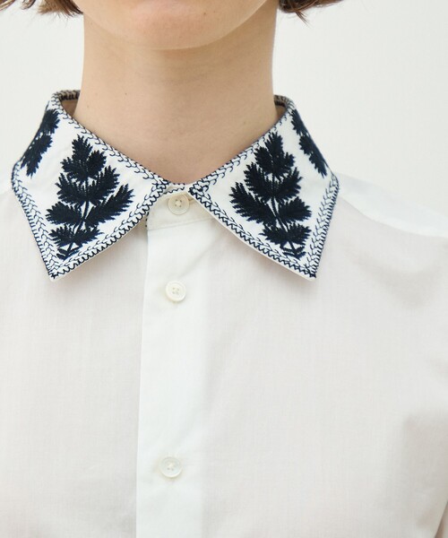 Macphee 刺繍ブラウス 大人気 すぐ完売 MACPHEE（マカフィー） ブラウス シャツ リーフエンブロイダリー