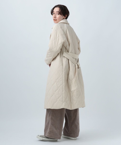 「BAYFLOW」 トレンチコート SMALL ベージュ レディース_画像8