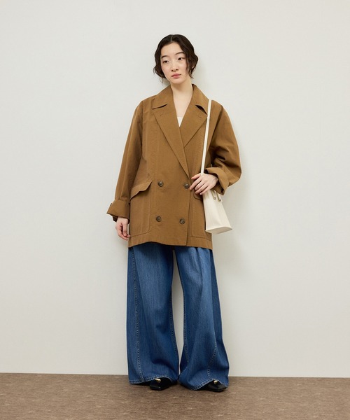 パンプス メタルモチーフフラットシューズの画像