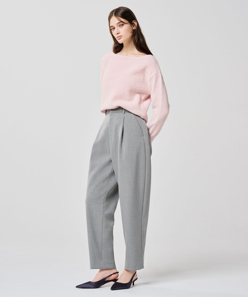 「uncrave」 長袖ニット 2 グレー レディース_画像2