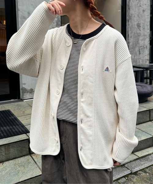 「GEVACO」 カーディガン LARGE グレー メンズ_画像2