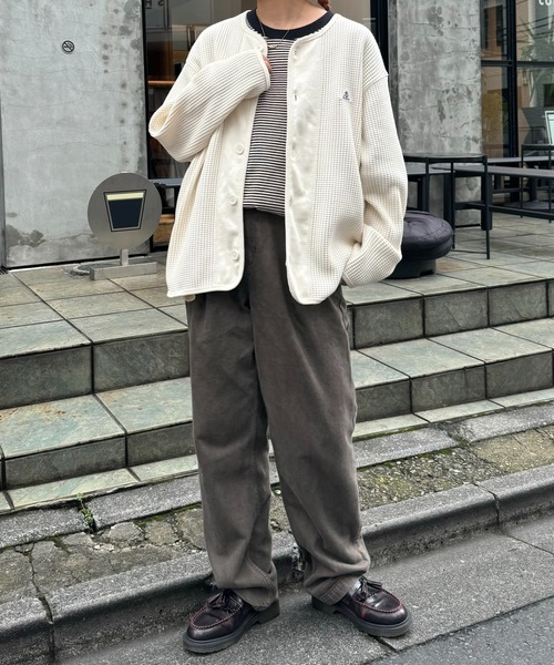 「GEVACO」 カーディガン LARGE グレー メンズ_画像6