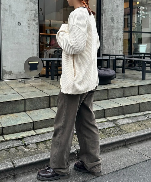 「GEVACO」 カーディガン LARGE グレー メンズ_画像7