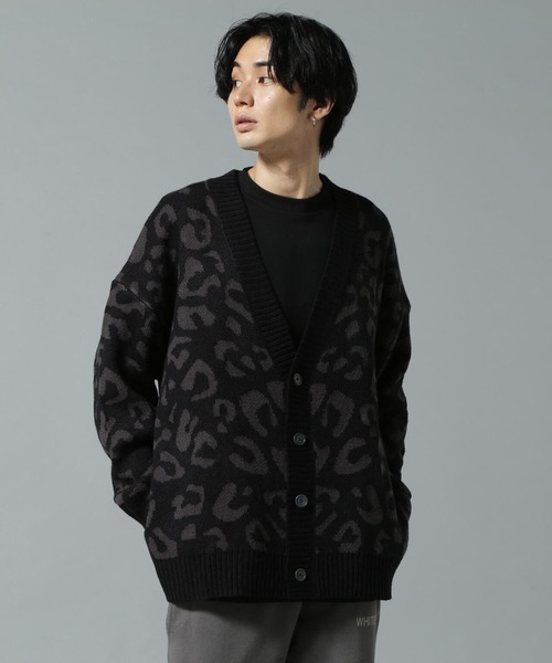「WHITELAND」 ニットカーディガン FREE ブラック メンズ_画像3