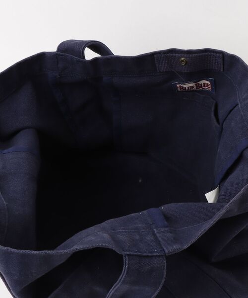 「BLUE BLUE」 刺繍トートバッグ - ネイビー レディース_画像4