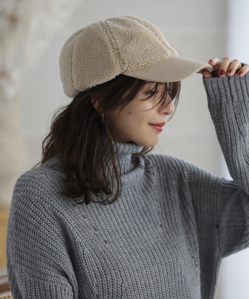 「Little＆More」 キャップ FREE ベージュ レディース_画像8