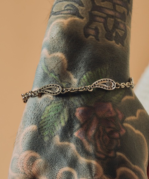 ブレスレット Paisley chain bracelet メンズ レディース Cross Chain