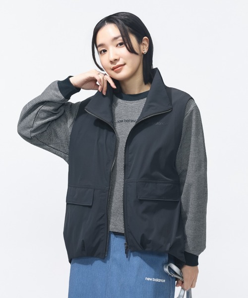 ✨うりずん✨New Balance フード付きベスト .スカート.ブラック New Balance（ニューバランス） ベスト ジレ 「New Balance×アルペン