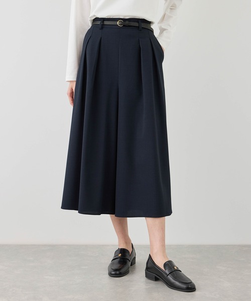 パンツ カナパ ガウチョパンツ/セットアップ対応・UV・抗菌防臭・接触冷感 レディースの画像