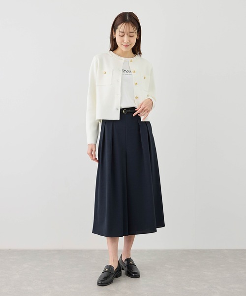 パンツ カナパ ガウチョパンツ/セットアップ対応・UV・抗菌防臭・接触冷感 レディースの画像