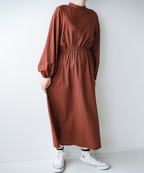 「haco!」 長袖ワンピース SMALL ブラウン レディース_画像2