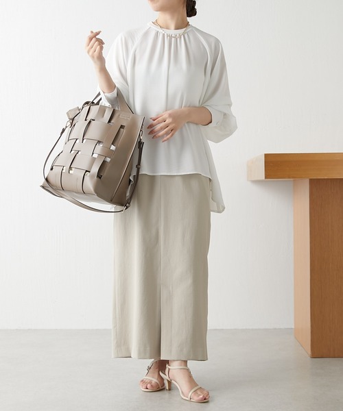 「COLLAGE GALLARDAGALANTE」 長袖ブラウス FREE ブルー レディース_画像2