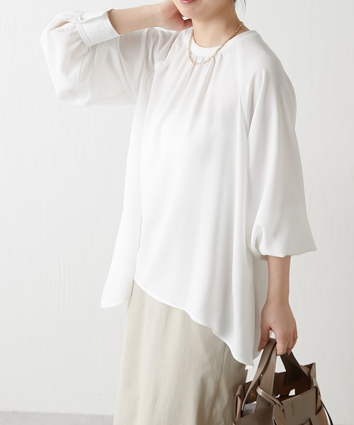 「COLLAGE GALLARDAGALANTE」 長袖ブラウス FREE ブルー レディース_画像3