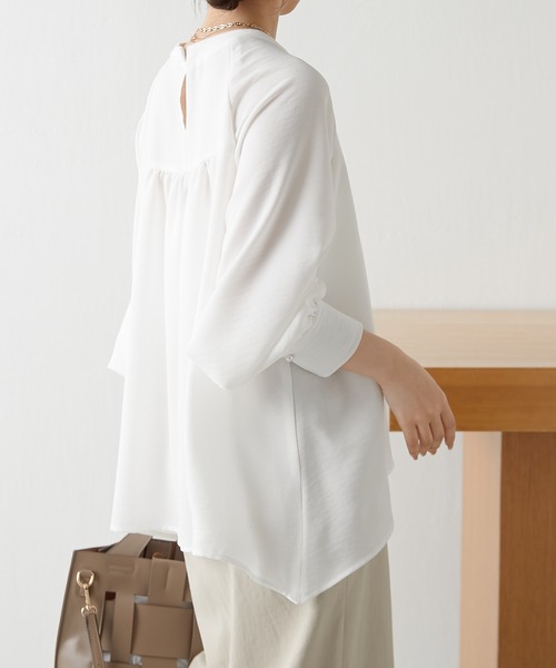 「COLLAGE GALLARDAGALANTE」 長袖ブラウス FREE ブルー レディース_画像5