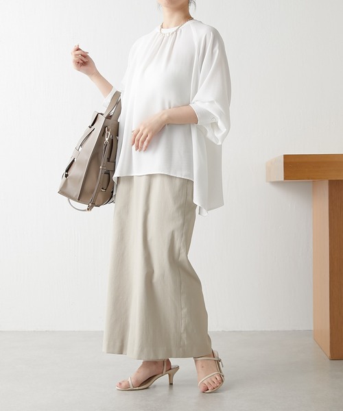 「COLLAGE GALLARDAGALANTE」 長袖ブラウス FREE ブルー レディース_画像6