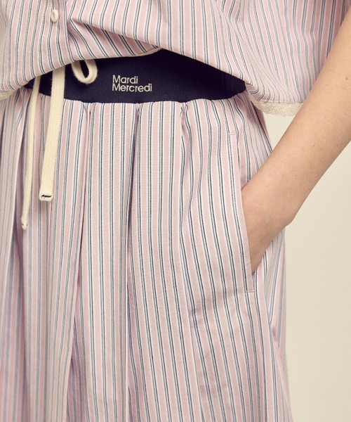 Mardi Mercredi（マルディメクルディ） スカート COTTON PLEATED MIDI