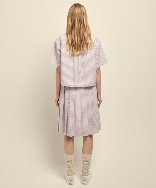 新品•タグ付【Mardi Mercredi マルディメクルディ】フレアスカート Mardi Mercredi（マルディメクルディ）の「VOLUME MAXI SKIRT CRAPE