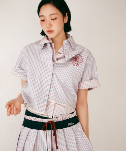mai　Mardi Mercred スカートとシャツ　セット Mardi Mercredi（マルディメクルディ） スカート COTTON PLEATED MIDI