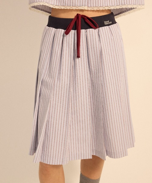 Mardi Mercredi（マルディメクルディ） スカート COTTON PLEATED MIDI