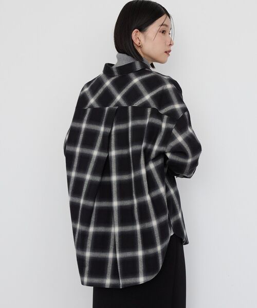 「AMERICAN HOLIC」 長袖シャツ L ブラック レディース_画像4