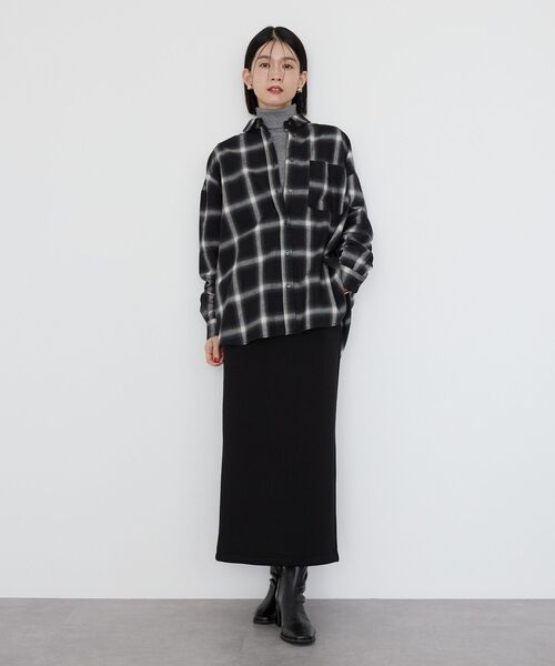 「AMERICAN HOLIC」 長袖シャツ L ブラック レディース_画像5