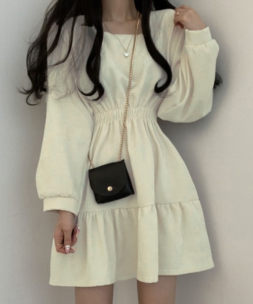 「DAY CLOSET」 長袖ワンピース M ブラック レディース_画像5
