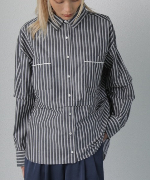 「ROSE BUD」 長袖シャツ FREE ピンク レディース_画像3