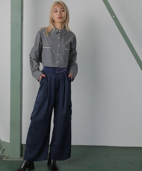 「ROSE BUD」 長袖シャツ FREE ピンク レディース_画像4