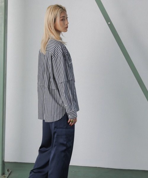 「ROSE BUD」 長袖シャツ FREE ピンク レディース_画像7