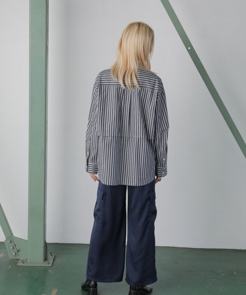 「ROSE BUD」 長袖シャツ FREE ピンク レディース_画像8