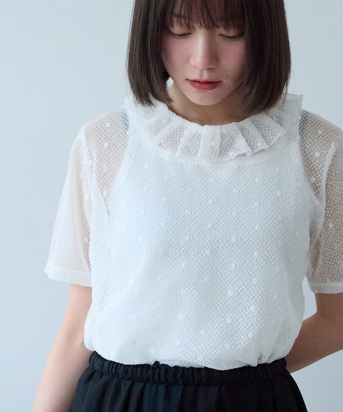 bulle de savon（ビュルデサボン） tシャツ 半袖 ナイロン/コットン