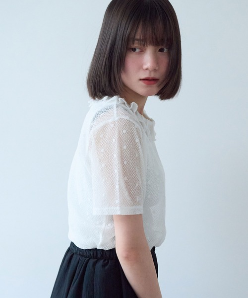 bulle de savon（ビュルデサボン） tシャツ 半袖 ナイロン/コットン