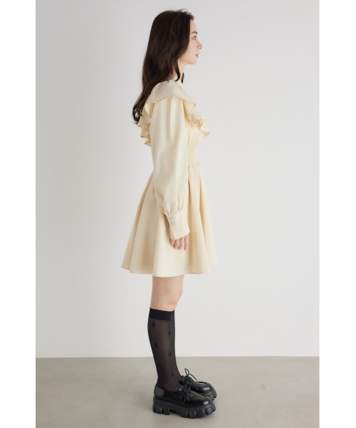 「rienda」 シャツワンピース SMALL ベージュ レディースの画像