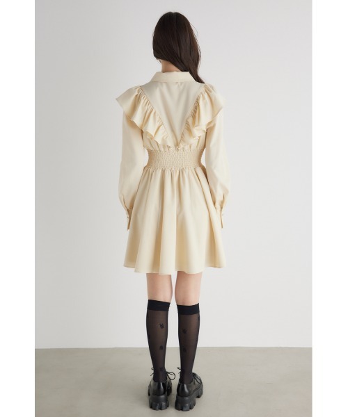 「rienda」 シャツワンピース SMALL ベージュ レディースの画像