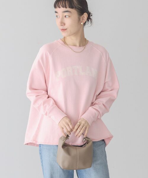 「AMERICAN HOLIC」 スウェットカットソー M ピンク レディース_画像3
