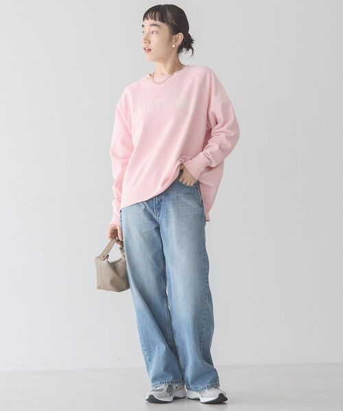 「AMERICAN HOLIC」 スウェットカットソー M ピンク レディース_画像8