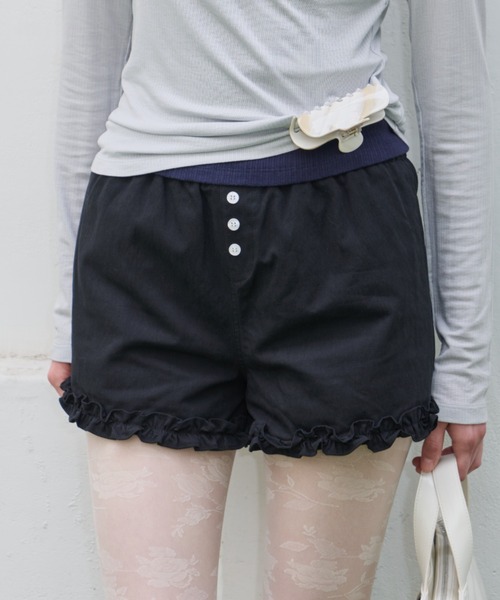 ほぼ新品　クラネ　clane ショートパンツ　ハーフパンツ CLANE（クラネ） ハーフパンツ パンツ 短パン CLANE LOW WAIST HALF