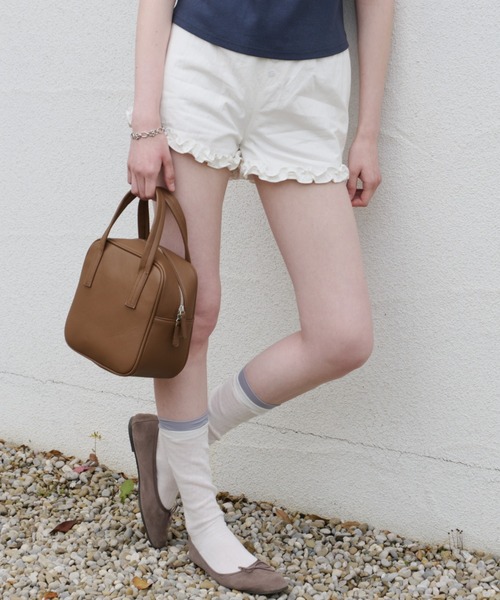 GIUNON パンツ hem frill short pants / ヘムフリルショートパンツ