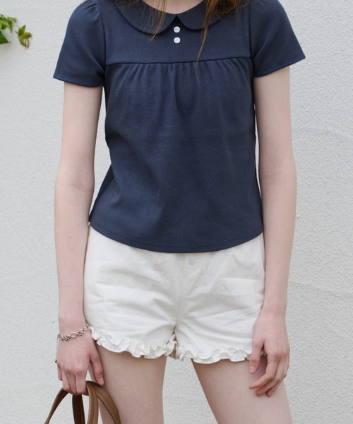 GIUNON パンツ hem frill short pants / ヘムフリルショートパンツ