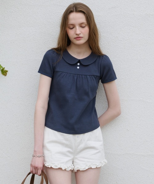 GIUNON パンツ hem frill short pants / ヘムフリルショートパンツ