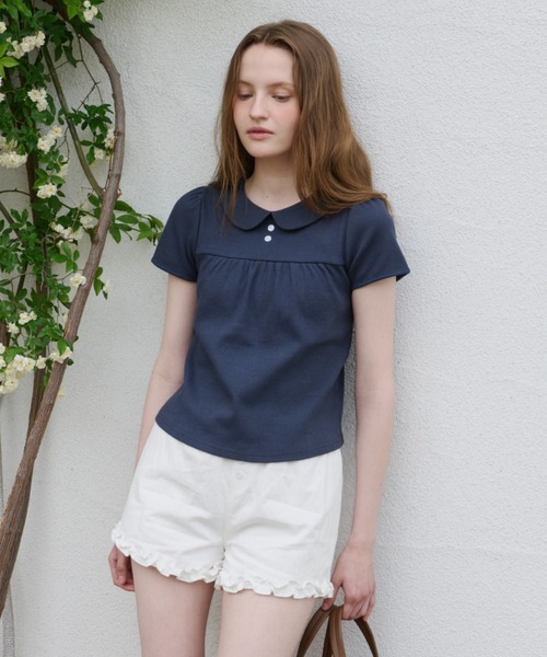 GIUNON パンツ hem frill short pants / ヘムフリルショートパンツ
