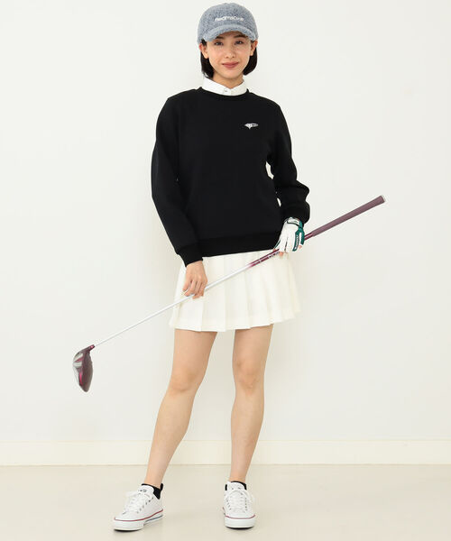未使用 ビームスゴルフ 長袖シャツ カットソー レディース L BEAMS GOLF（ビームス ゴルフ） 長袖カットソー LARGE ブラック