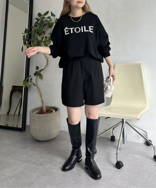 「prose verse」 スウェットカットソー MEDIUM ブラック レディース_画像8