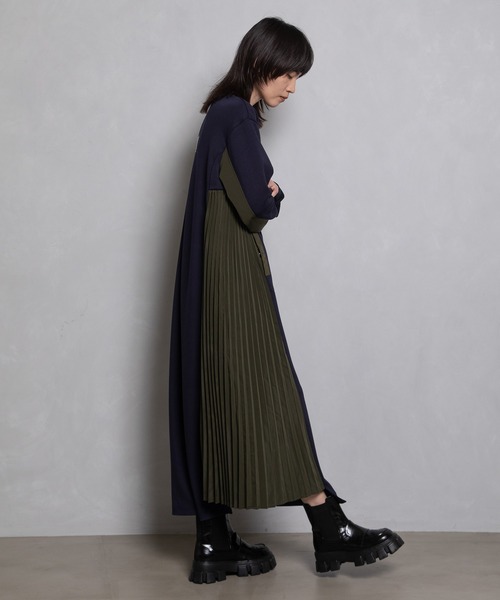 「MARECHAL TERRE」 長袖ワンピース MEDIUM ブラック レディース_画像3