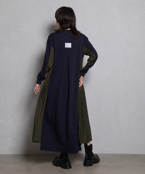 「MARECHAL TERRE」 長袖ワンピース MEDIUM ブラック レディース_画像4