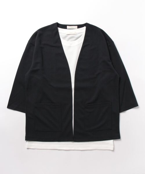 「m.f.editorial」 カーディガン X-LARGE ライトグレー メンズ_画像2