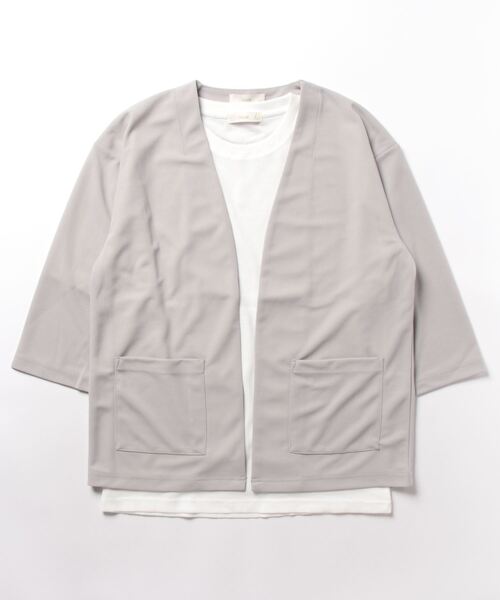 「m.f.editorial」 カーディガン X-LARGE ライトグレー メンズ_画像6