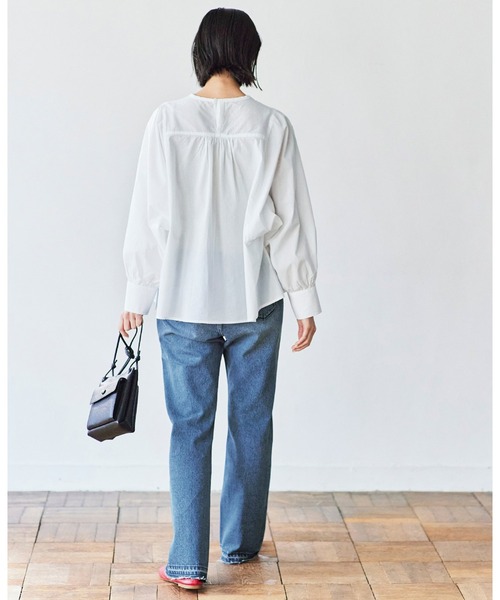 「avecmoi」 長袖ブラウス LARGE ホワイト レディース_画像4